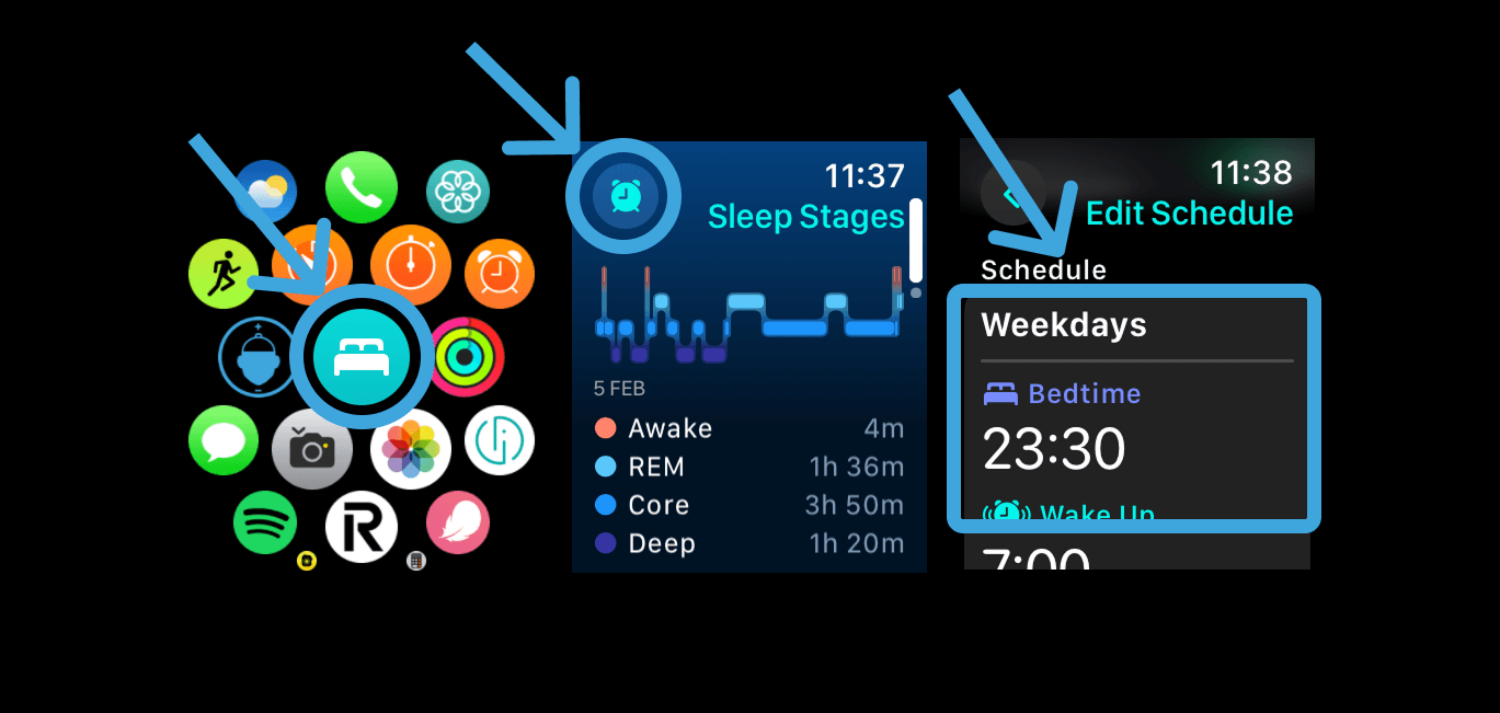Managing Sleep Schedule on Apple Watch